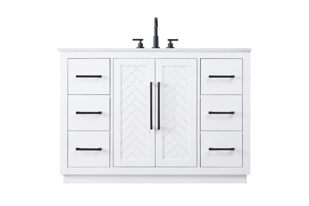 Elegant Lighting - VF29048WH - Bathroom Vanity - Chase - White