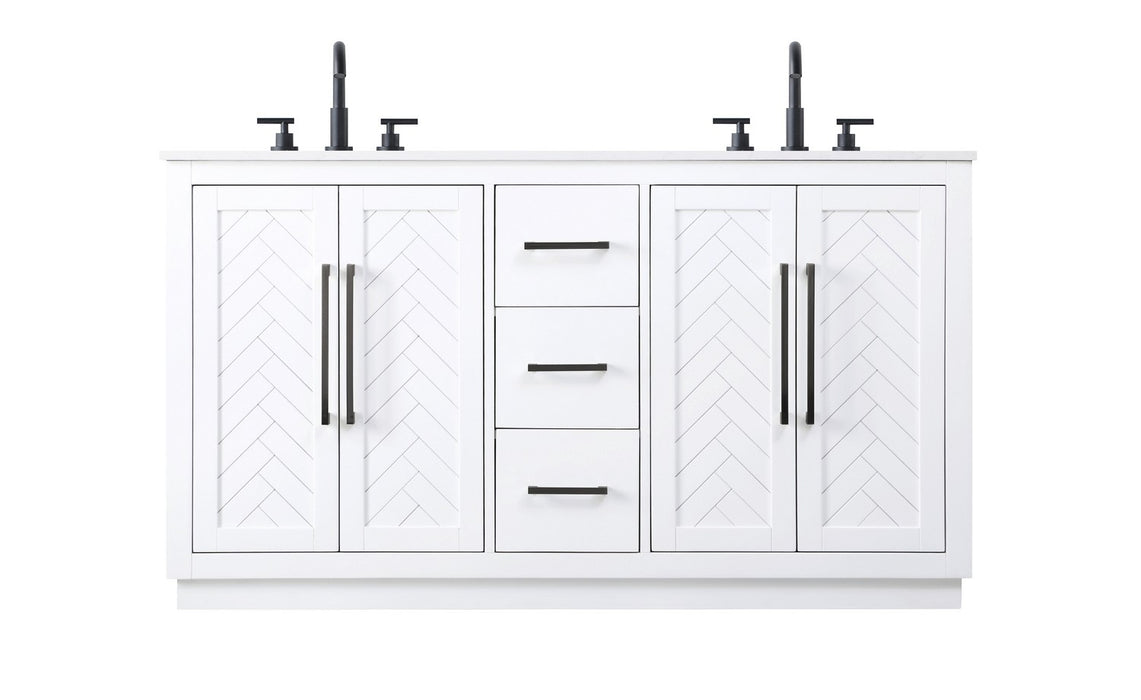 Elegant Lighting - VF29060DWH - Bathroom Vanity - Chase - White