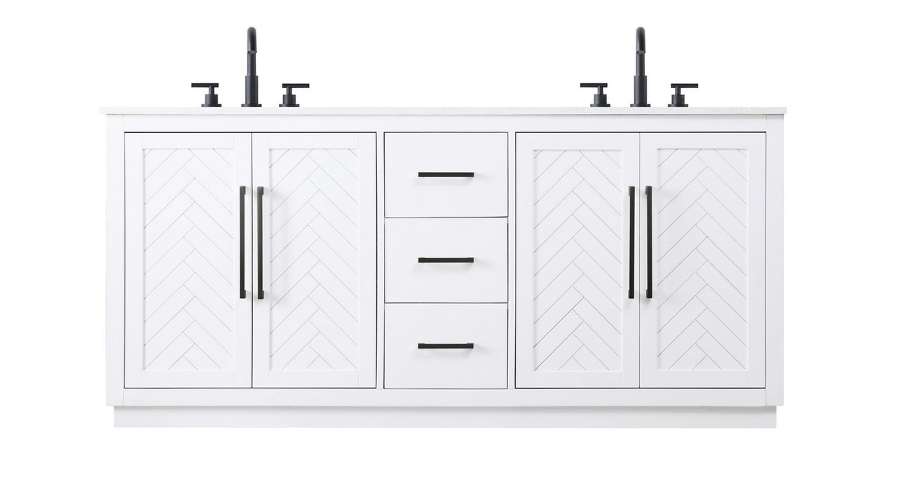 Elegant Lighting - VF29072DWH - Bathroom Vanity - Chase - White