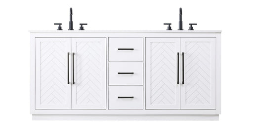Elegant Lighting - VF29072DWH - Bathroom Vanity - Chase - White