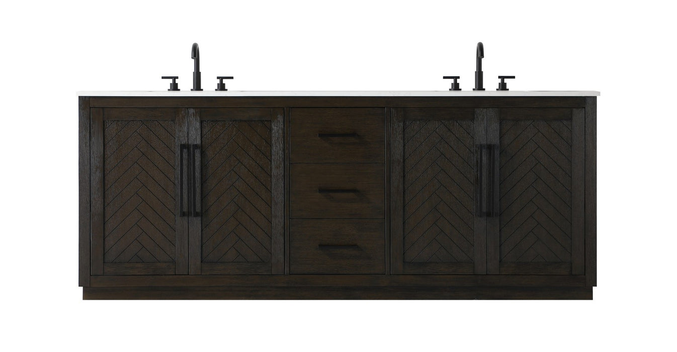 Elegant Lighting - VF29084DCO - Bathroom Vanity - Chase - Chocolate Oak