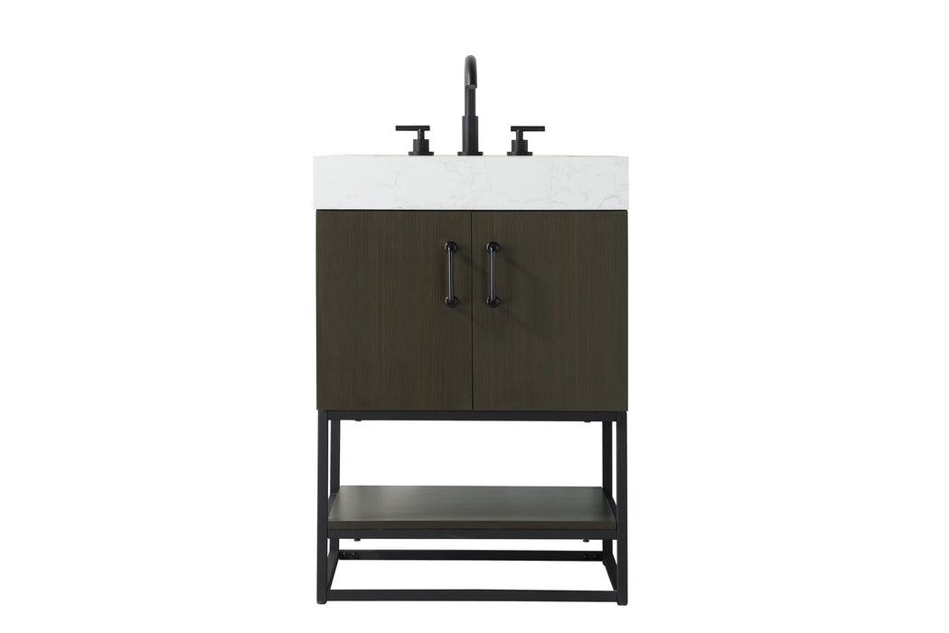 Elegant Lighting - VF29224MMB - Bathroom Vanity - Caroline - Mocha Brown