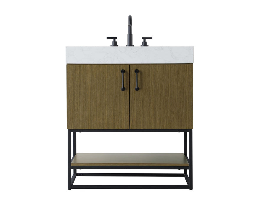 Elegant Lighting - VF29230MCB - Bathroom Vanity - Caroline - Chestnut Brown