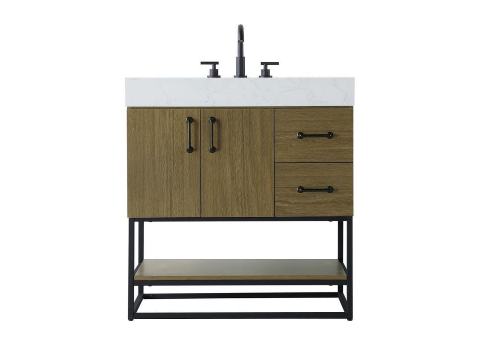 Elegant Lighting - VF29232MCB - Bathroom Vanity - Caroline - Chestnut Brown