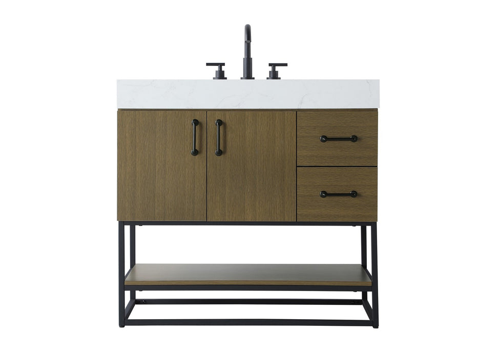 Elegant Lighting - VF29236MCB - Bathroom Vanity - Caroline - Chestnut Brown