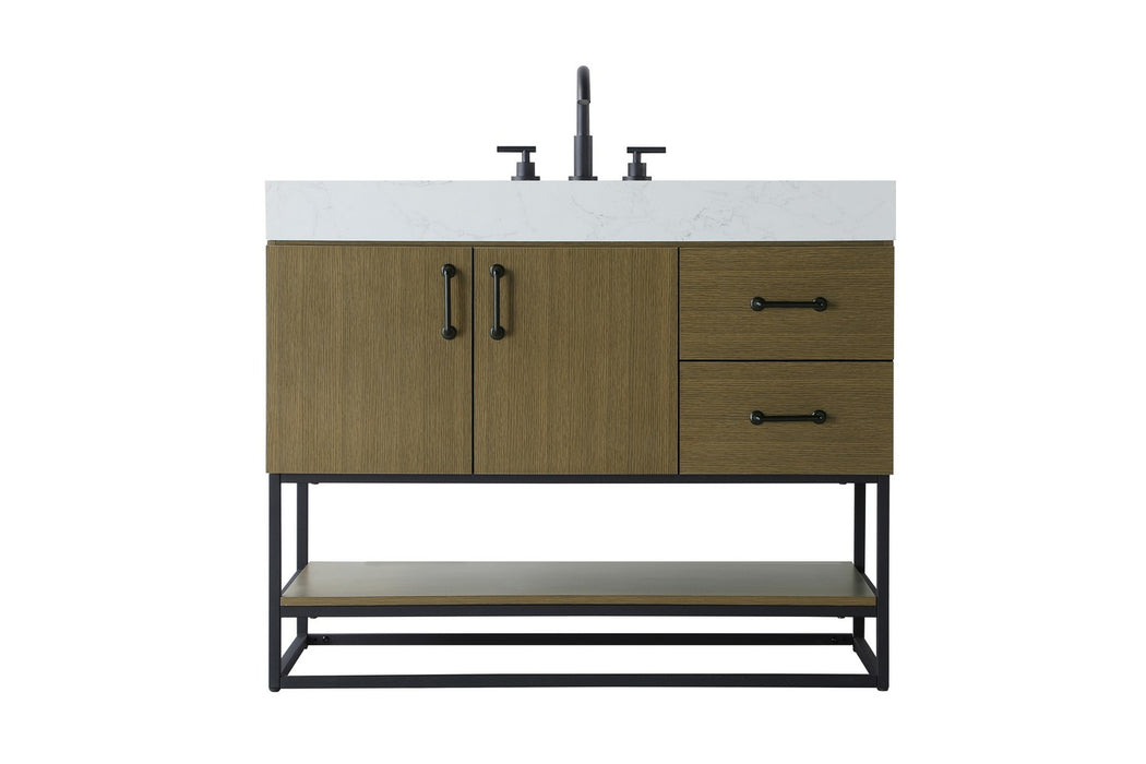 Elegant Lighting - VF29242MCB - Bathroom Vanity - Caroline - Chestnut Brown