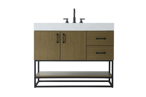 Elegant Lighting - VF29242MCB - Bathroom Vanity - Caroline - Chestnut Brown