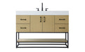 Elegant Lighting - VF29248MHB - Bathroom Vanity - Caroline - Honey Brown