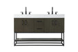 Elegant Lighting - VF29254DMMB - Bathroom Vanity - Caroline - Mocha Brown