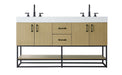 Elegant Lighting - VF29260DMHB - Bathroom Vanity - Caroline - Honey Brown
