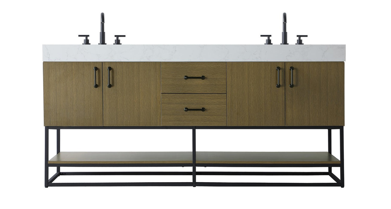 Elegant Lighting - VF29272DMCB - Bathroom Vanity - Caroline - Chestnut Brown