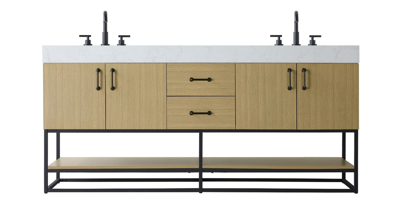 Elegant Lighting - VF29272DMHB - Bathroom Vanity - Caroline - Honey Brown