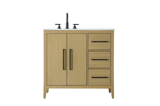 Elegant Lighting - VF29336MHB - Bathroom Vanity - Millie - Honey Brown