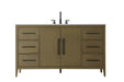 Elegant Lighting - VF29360MCB - Bathroom Vanity - Millie - Chestnut Brown