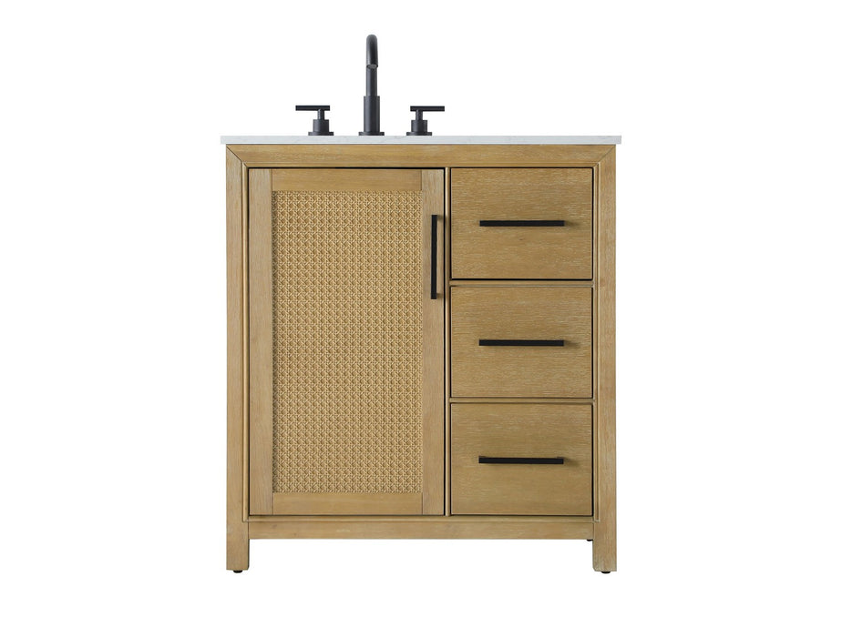Elegant Lighting - VF29532LO - Bathroom Vanity - Alina - Linen Oak