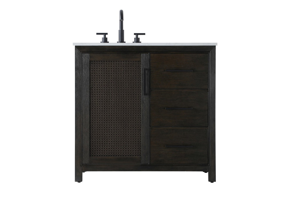 Elegant Lighting - VF29536CO - Bathroom Vanity - Alina - Chocolate Oak
