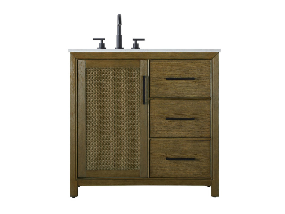 Elegant Lighting - VF29536HO - Bathroom Vanity - Alina - Hazel Oak