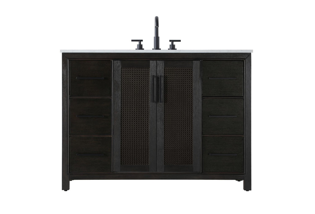 Elegant Lighting - VF29548CO - Bathroom Vanity - Alina - Chocolate Oak