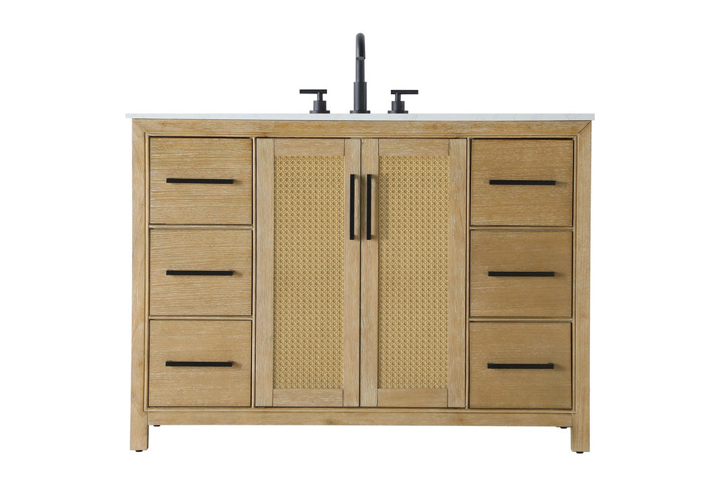 Elegant Lighting - VF29548LO - Bathroom Vanity - Alina - Linen Oak