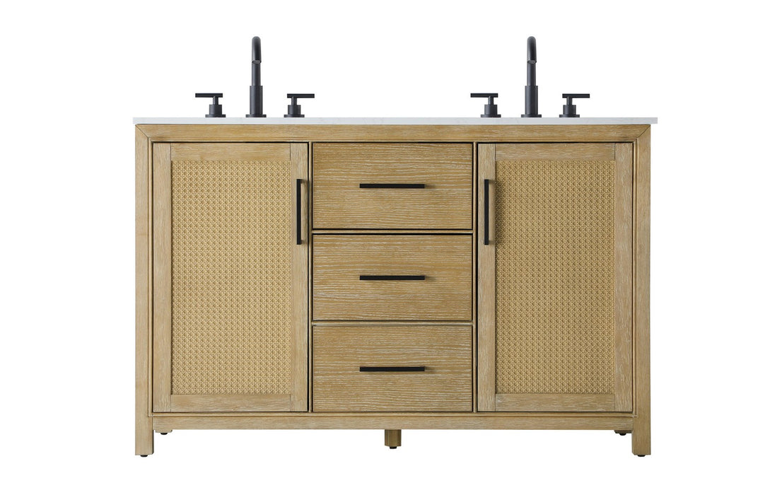 Elegant Lighting - VF29554DLO - Bathroom Vanity - Alina - Linen Oak