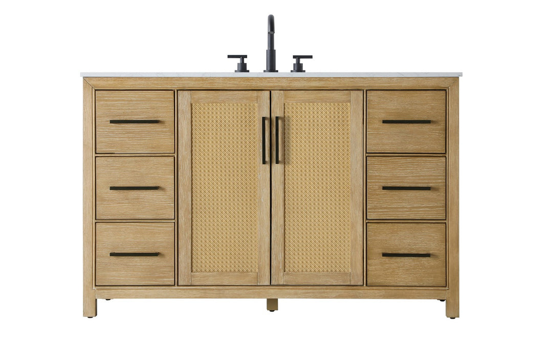 Elegant Lighting - VF29554LO - Bathroom Vanity - Alina - Linen Oak