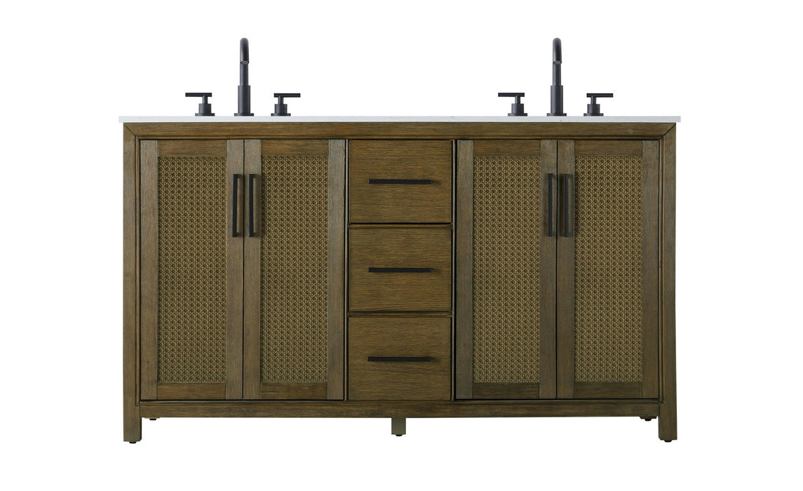 Elegant Lighting - VF29560DHO - Bathroom Vanity - Alina - Hazel Oak