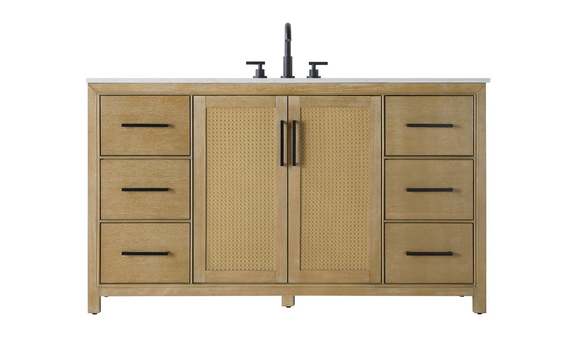 Elegant Lighting - VF29560LO - Bathroom Vanity - Alina - Linen Oak