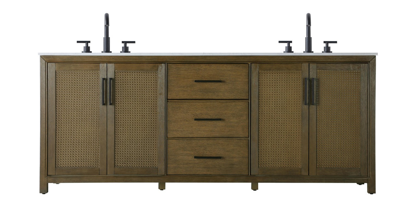 Elegant Lighting - VF29584DHO - Bathroom Vanity - Alina - Hazel Oak