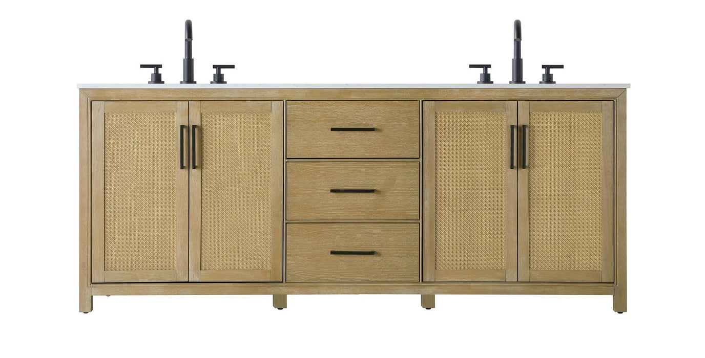 Elegant Lighting - VF29584DLO - Bathroom Vanity - Alina - Linen Oak