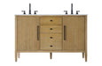 Elegant Lighting - VF29654DLO - Bathroom Vanity - Blakely - Linen Oak