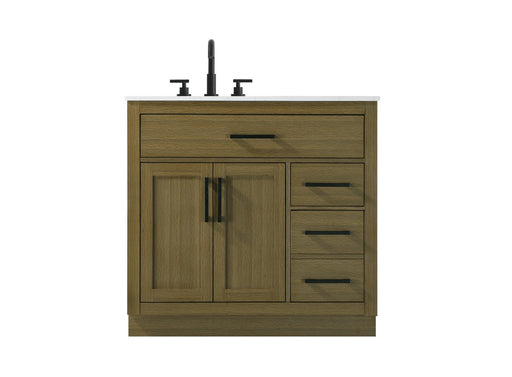 Elegant Lighting - VF29736MCB - Bathroom Vanity - Alden - Chestnut Brown