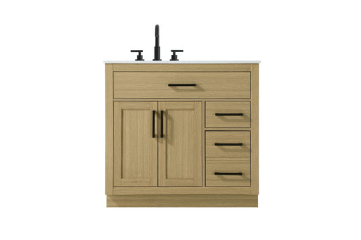 Elegant Lighting - VF29736MHB - Bathroom Vanity - Alden - Honey Brown
