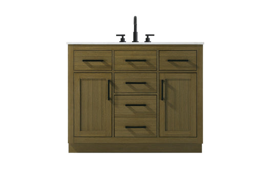 Elegant Lighting - VF29742MCB - Bathroom Vanity - Alden - Chestnut Brown
