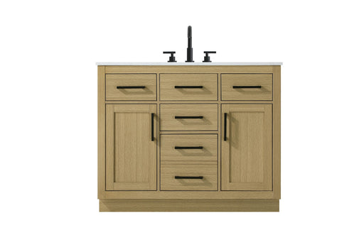 Alden Bathroom Vanity Honey Brown