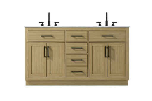 Alden Bathroom Vanity Honey Brown