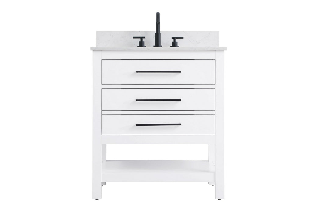 Elegant Lighting - VF60530WH-BS - Bathroom Vanity - Karson - White