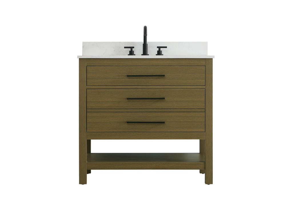 Elegant Lighting - VF60536MCB-BS - Bathroom Vanity - Karson - Chestnut Brown