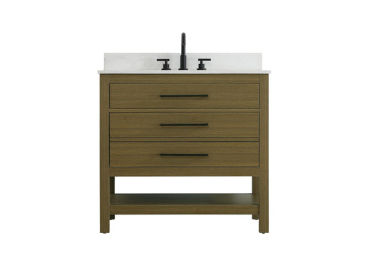Elegant Lighting - VF60536MCB-BS - Bathroom Vanity - Karson - Chestnut Brown