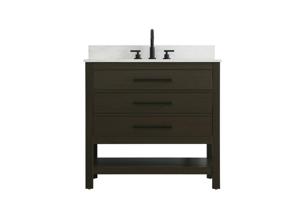 Elegant Lighting - VF60536MMB-BS - Bathroom Vanity - Karson - Mocha Brown