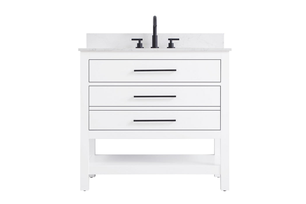 Elegant Lighting - VF60536WH-BS - Bathroom Vanity - Karson - White