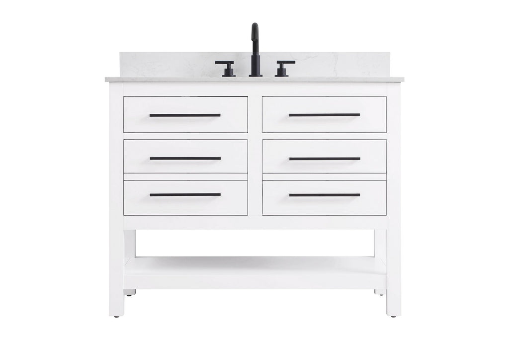 Elegant Lighting - VF60542WH-BS - Bathroom Vanity - Karson - White