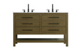 Elegant Lighting - VF60554DMCB - Bathroom Vanity - Karson - Chestnut Brown