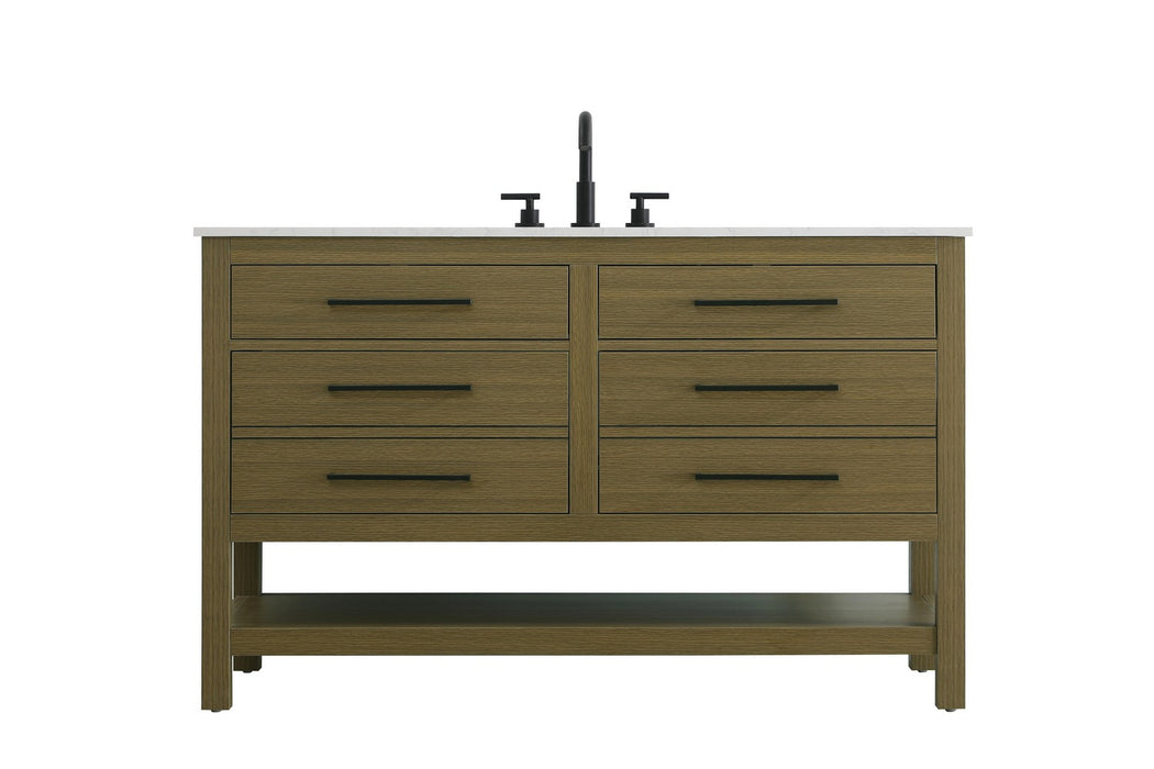 Elegant Lighting - VF60554MCB - Bathroom Vanity - Karson - Chestnut Brown