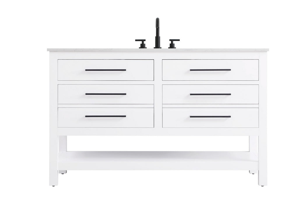 Elegant Lighting - VF60554WH - Bathroom Vanity - Karson - White
