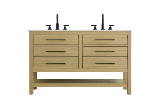 Elegant Lighting - VF60560DMHB - Bathroom Vanity - Karson - Honey Brown