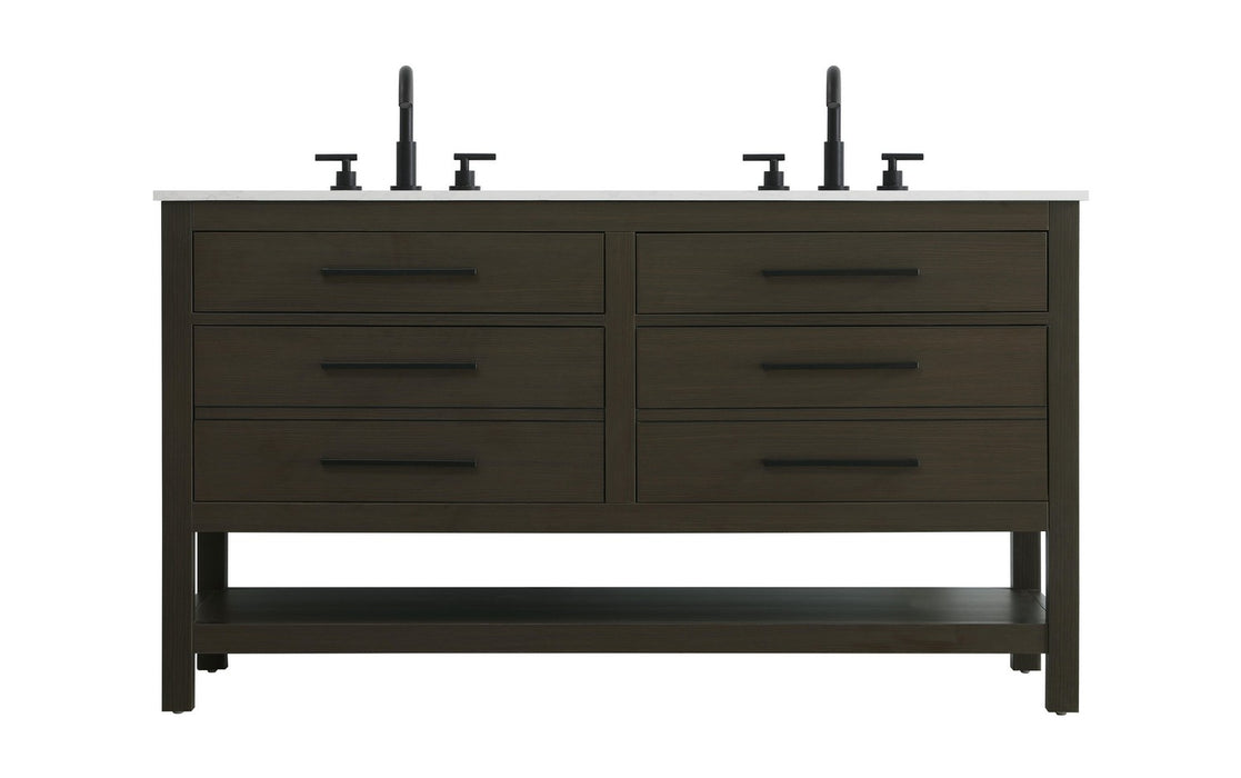Elegant Lighting - VF60560DMMB - Bathroom Vanity - Karson - Mocha Brown