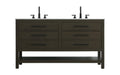 Elegant Lighting - VF60560DMMB - Bathroom Vanity - Karson - Mocha Brown