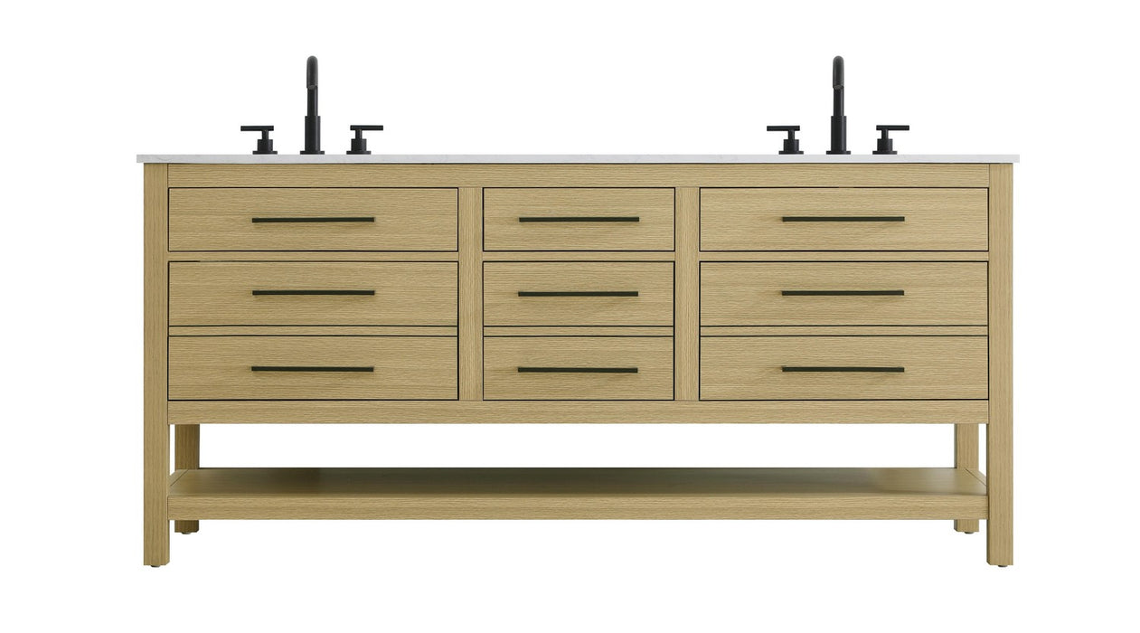 Elegant Lighting - VF60572DMHB - Bathroom Vanity - Karson - Honey Brown