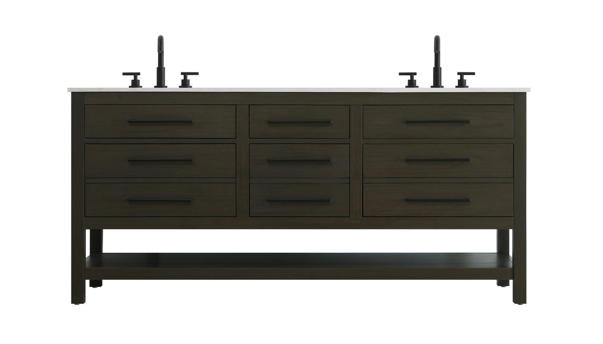 Elegant Lighting - VF60572DMMB - Bathroom Vanity - Karson - Mocha Brown