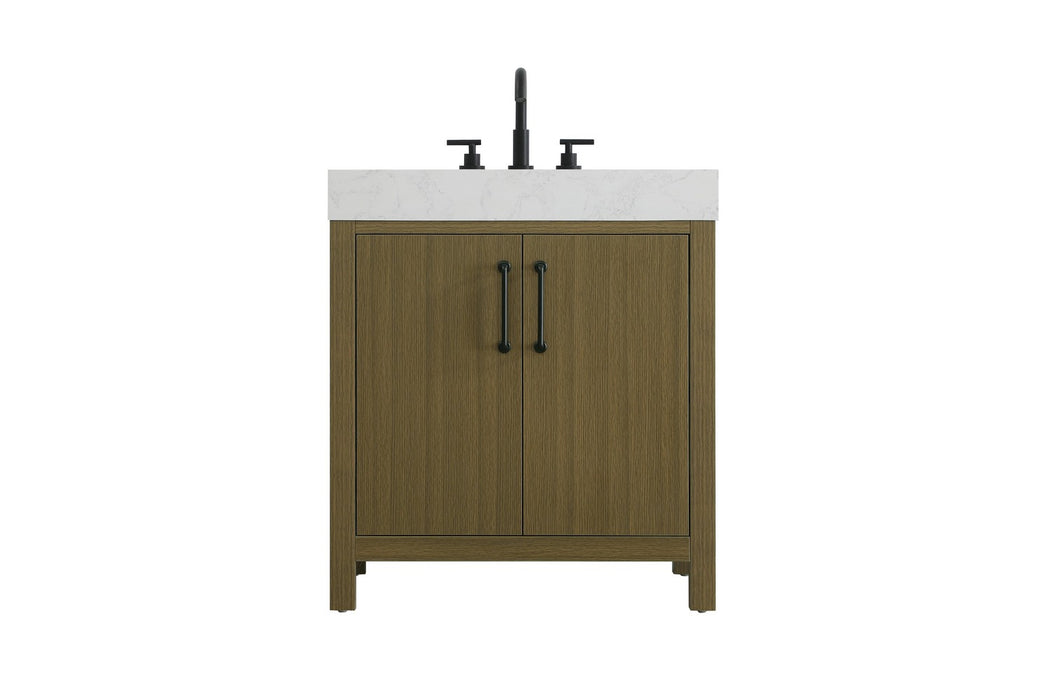 Elegant Lighting - VF60630MCB - Bathroom Vanity - Nathan - Chestnut Brown